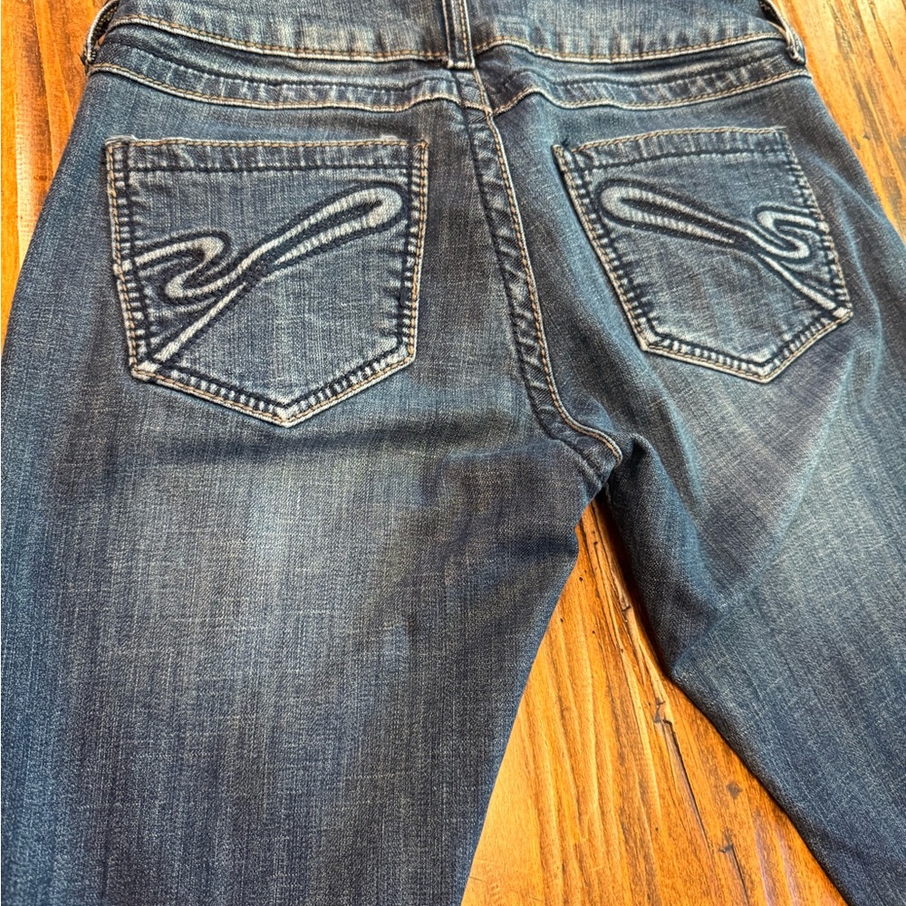 Stetson Dark Blue Boot Cut Jeans with Embroidered Back Pockets
